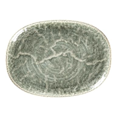 RAK Porcelain KSOP25SG Krush Sage 9.85 x 7.3 Oval Platter