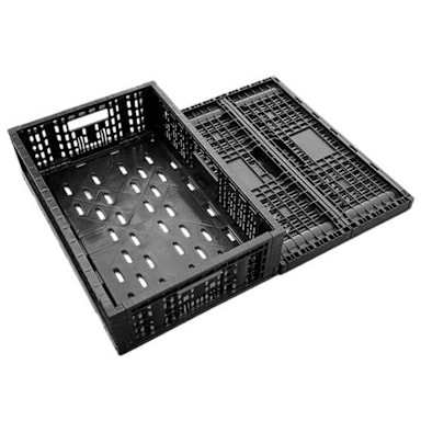 Darling Foodservice Black RPC 24 x 16 x 6-1/2" Display Bin