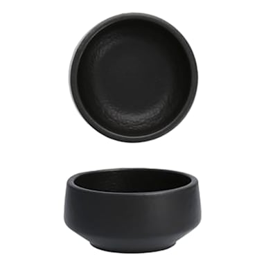 Fortessa 3100.BLK.02 Matte Black Perissa 7.5 ounce Bowl