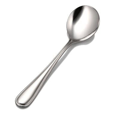 Bon Chef S4622 Ravello S/S Mirror 6.89" Bouillon Spoon - Dozen