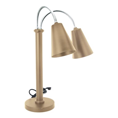 Eastern Tabletop 9642RZ S/S Double Warmer Lamp w/ Round Base