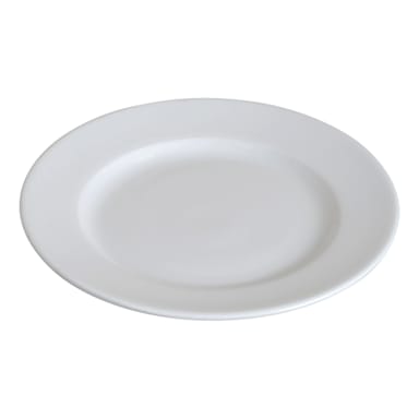 Darling Foodservice Bright White Wide Rim 12" Plate