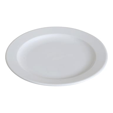 Darling Foodservice Bright White Wide Rim 9" Plate
