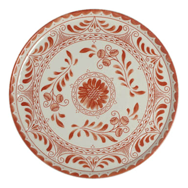 Zaba A104P800 Talara Vida Orange 13" Plate - 6 / CS
