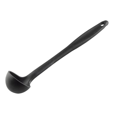 TableCraft 10050 S/S 11-1/4"L 1 ounce Ladle with Silicone Handle