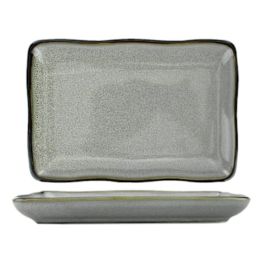 Int'l Tableware LU-64-AS Luna Ash 6 x 4" Rect Platter