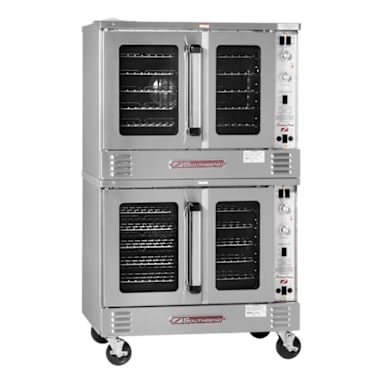 Southbend PCG140S/SD Natural Gas Double Convection Oven with Casters