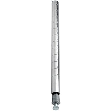 Quantum Storage Systems P54C Chrome 54" Post with Leveling Legs