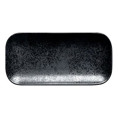 RAK Porcelain KRAURPM22 Karbon Black 8.63 x 4.4" Plate