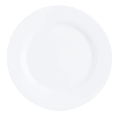 Arcoroc V1653 Intensity White Rim 10-3/4" Opal Plate