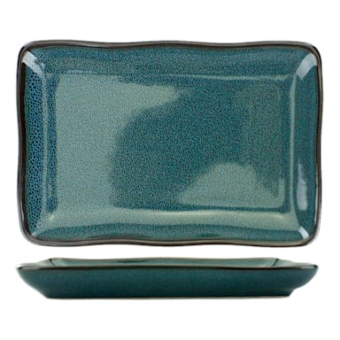 Int'l Tableware LU-133-MI Luna Midnght Blue 13 x 6.5 Platter
