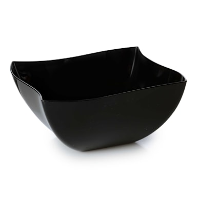 Fineline Setting 180-BK Black Polystyrene 8 oz. Serving Bowl