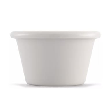 Carlisle 4312142 Bone SAN Plastic 1.5 ounce Smooth Ramekin