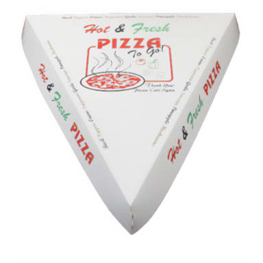 Darling Foodservice 9.25 x 9 x 1.68" Pizza Slice Box
