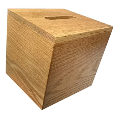 Darling Foodservice Wooden 5.1 x 5.1 x 5.5 Tissue Box Cover