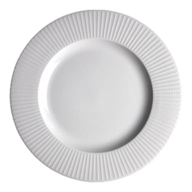 Steelite 9117C1182 Willow White 10" Mid Rim Plate