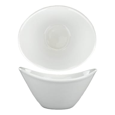 Int'l Tableware DO-910 Dover European White 7 oz. Oval Bowl