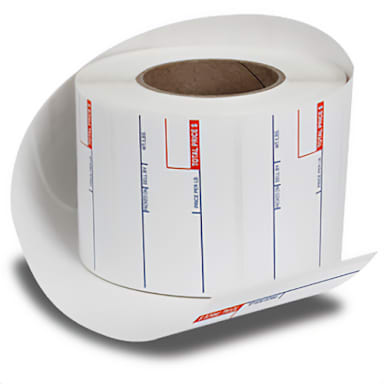 Detecto Scale 6600-3001 DL Series White 58mm x 40mm Label - 8400 / CS