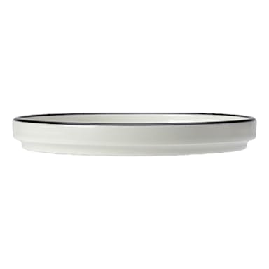 Steelite 12060638 Asteria Black Rim 6" Plate