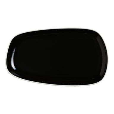 Steelite 12050640 Nyx Black 13.5" Oval Tray - 6 / CS