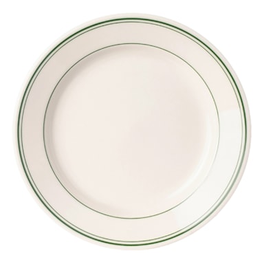 Homer Laughlin HL2041 Green Band 8-1/4 in. Rolled Edge Plate