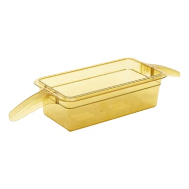 Cambro 34HP2H150 Amber High Heat 1/3 Size x 4"D Food Pan
