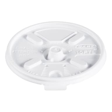 Dart 10FTL White Lift N Lock Lid for EPS Cups - 1000 / CS
