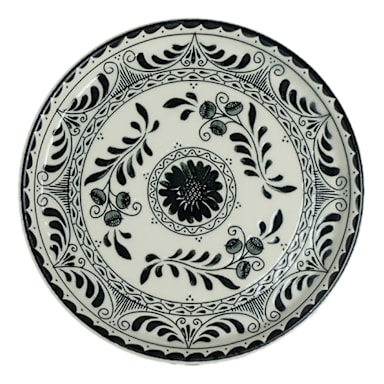 Zaba A101P803 Talara Vida Black 7-1/2" Plate