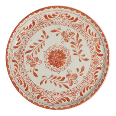 Zaba A104P803 Talara Vida Orange 7-1/2" Plate