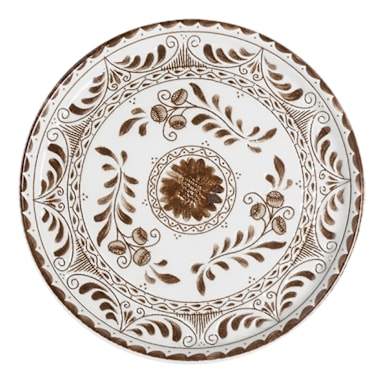 Zaba A105P803 Talara Vida Brown 7-1/2" Plate
