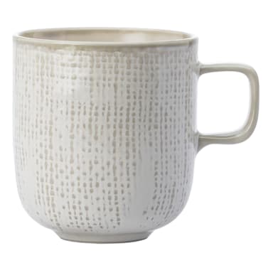 1880 Hospitality L6800000560 White Knit 9 oz Mug with Handle