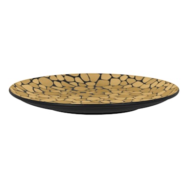 RAK Porcelain PBNNPR15 Pebbles Gold 5-9/1" Coupe Plate