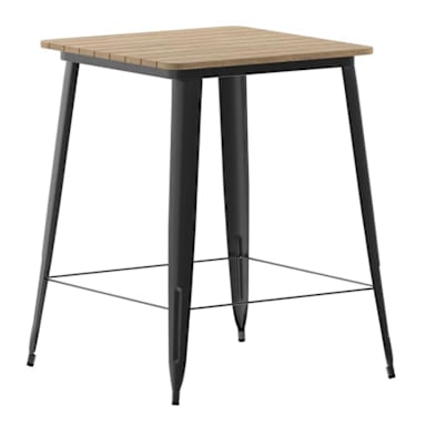 Belnick JJ-T14619H-80-BRBK-GG Declan 31.5 in. Square Bar Height Table