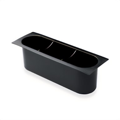 Advance Tabco A-20-X Black Bottle Rack Insert for 3 Bottles - 6 / CS