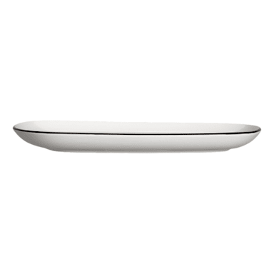 Steelite 12060641 Asteria Black 11.5" Oval Tray- 6 / CS