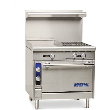 Imperial Range IHR-GT18-2-C S/S 2-Burner Hvy Duty 36"W Gas Range
