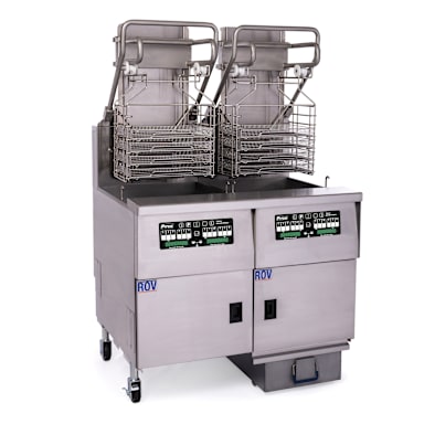 Pitco SGLVRF-2/FD S/S Reduced Oil Volume Gas Fryer