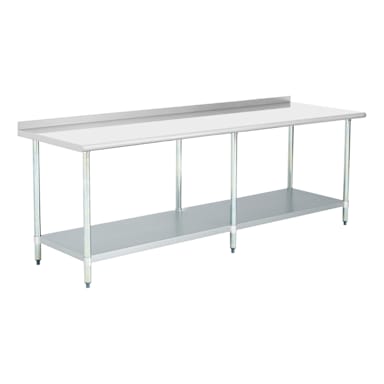 Darling Foodservice 18G S/S 30 x 96" Work Table w/ 2" Upturn