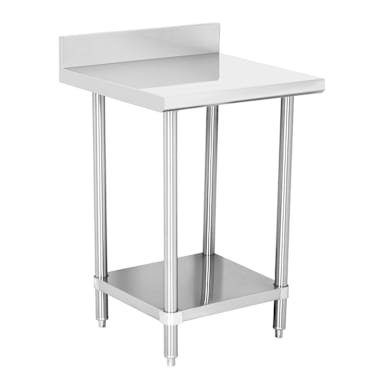 Darling Foodservice 16G S/S 24 x 24 in. Work Table w/ 4 in. Backsplash