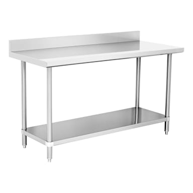 Darling Foodservice 16G S/S 24 x 60 in. Work Table w/ 4 in. Backsplash