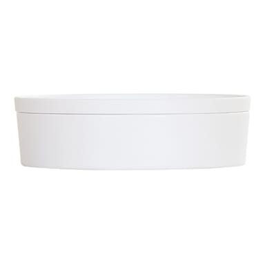 Cal-Mil 24129-10-15 White Melamine 10-1/2" Bento Box - 3 / CS