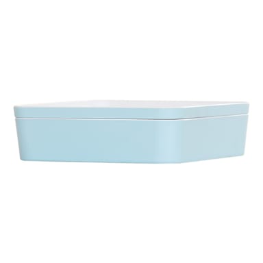 Cal-Mil 24131-10-127 Ocean Blue Melamine 10.5 in Sq Bento Box - 3 / CS