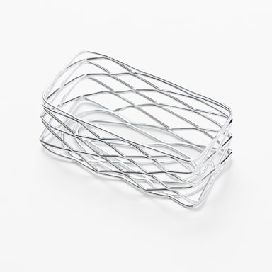 American Metalcraft BNSC3 Chrome Birdnest 4-1/2 x 2-1/4 x 1-3/4 Basket