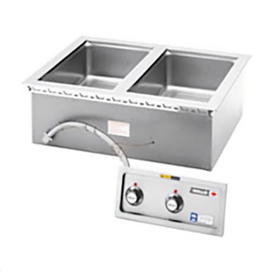 Wells MOD-200TDM S/S 2-Compartment Electric Food Warmer