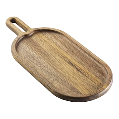 TableCraft 11572 Acacia Wood 17" x 7-1/4" Serving Board