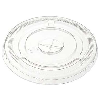 Darling Foodservice Clear Slotted Flat Lid for 9-12 oz Cup - 1000 / CS