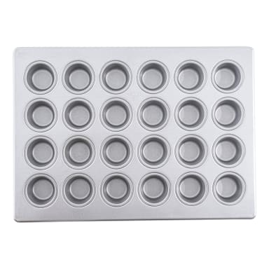 TableCraft 12470 Aluminized Steel 24 Cup Mini Muffin Pan