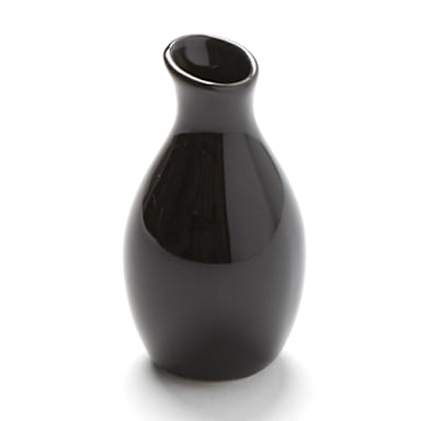 American Metalcraft BVJGB5 Black Ceramic 3-7/8"H Bud Vase