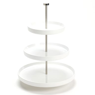 American Metalcraft LFTTSW17 Lift White 17-1/2"H 3-Tier Stand Set