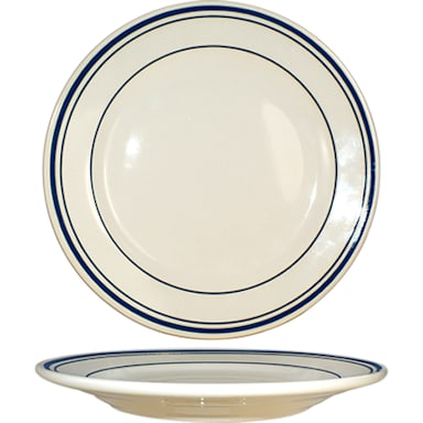 Int'l Tableware CT-7 Catania Am White/Blue 7.13" Plate